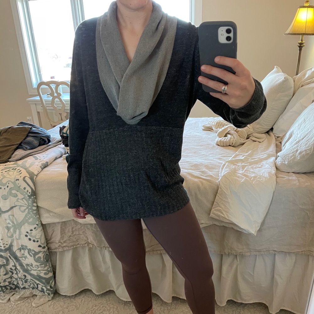 cowl neck sweater